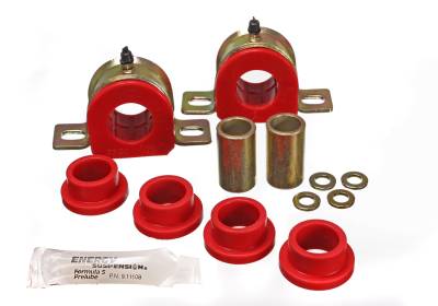 Energy Suspension - Energy Suspension 3.5180R Front Sway Bar Bushing Set Red for Chevy & GMC 4WD