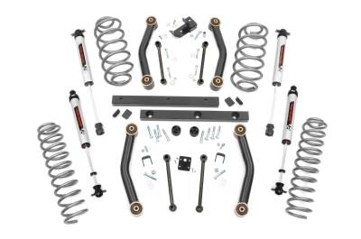 Rough Country Suspension Systems - Rough Country 90777 4" V2 Suspension Lift Kit for 03-06 Jeep Wrangler TJ 4WD