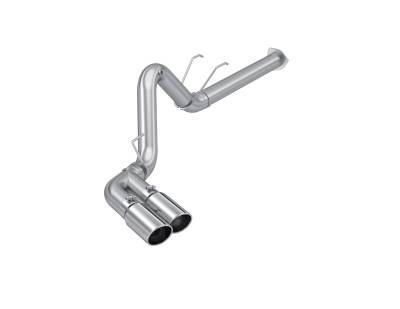 MBRP Exhaust - MBRP S6290AL AL 4" Filter Back Single Side Dual Exit Exhaust 17-26 F250/350/450