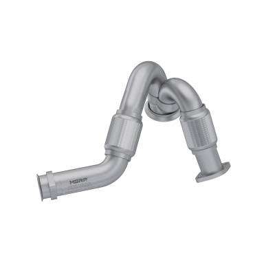 MBRP Exhaust - MBRP Exhaust FAL2313 Alum Steel 2" Armor Lite Dual Up Pipe 03-07 F250/F350 6.0L