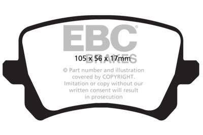 EBC Brakes - EBC Brakes DP32004C Redstuff Ceramic Low Dust Brake Pads