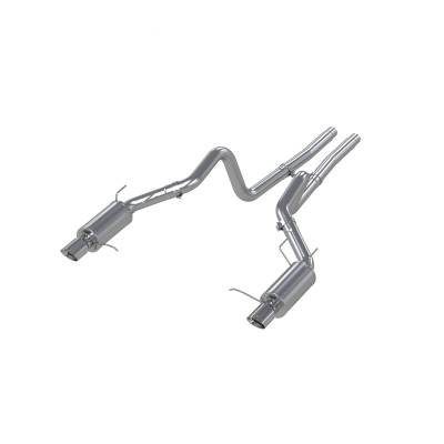 MBRP Exhaust - MBRP S7258409 T409 3" Cat-Back Dual Exit w/Muffler 11-14 Mustang/Shelby GT500