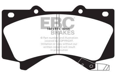 EBC Brakes - EBC Brakes DP61815 6000 Series Greenstuff Truck/SUV Brakes Disc Pads