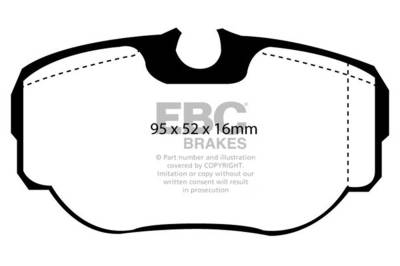 EBC Brakes - EBC Brakes DP61038 6000 Series Greenstuff Truck/SUV Brakes Disc Pads