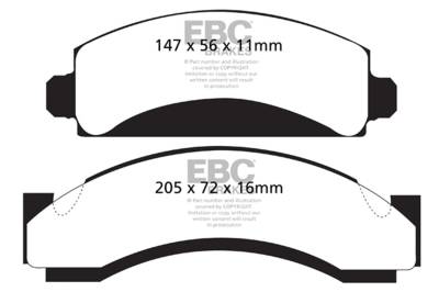 EBC Brakes - EBC Brakes DP41241R Yellowstuff Street & Track Brake Pads