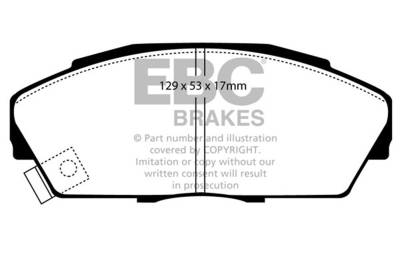 EBC Brakes - EBC Brakes DP4719/2R Yellowstuff Street & Track Brake Pads