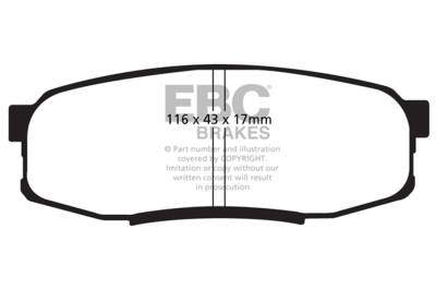 EBC Brakes - EBC Brakes DP61816 6000 Series Greenstuff Truck/SUV Brakes Disc Pads