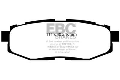 EBC Brakes - EBC Brakes DP21758 Greenstuff 2000 Series Sport Brake Pads