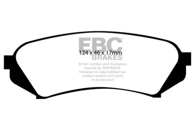 EBC Brakes - EBC Brakes DP61282 6000 Series Greenstuff Truck/SUV Brakes Disc Pads