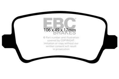 EBC Brakes - EBC Brakes DP31934C Redstuff Ceramic Low Dust Brake Pads