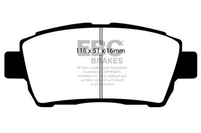EBC Brakes - EBC Brakes DP31295C Redstuff Ceramic Low Dust Brake Pads