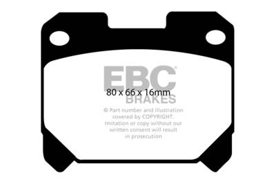 EBC Brakes - EBC Brakes DP31005C Redstuff Ceramic Low Dust Brake Pads for 93-98 Supra