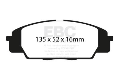 EBC Brakes - EBC Brakes DP21254 Greenstuff 2000 Series Sport Brake Pads