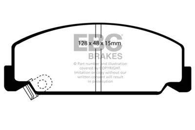 EBC Brakes - EBC Brakes DP4911R Yellowstuff Street/Track Brake Pads