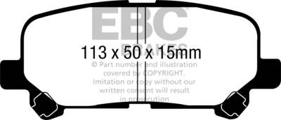 EBC Brakes - EBC Brakes DP61802 6000 Series Greenstuff Truck/SUV Brakes Disc Pads