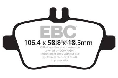 EBC Brakes - EBC Brakes DP32157C Redstuff Ceramic Low Dust Brake Pads