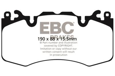 EBC Brakes - EBC Brakes DP62064 6000 Series Greenstuff Truck/SUV Brakes Disc Pads