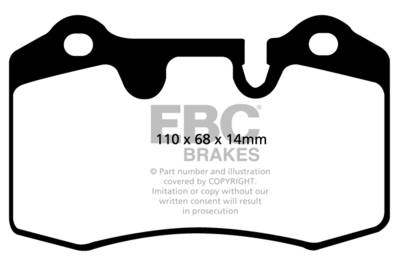 EBC Brakes - EBC Brakes DP31909C Redstuff Ceramic Low Dust Brake Pads