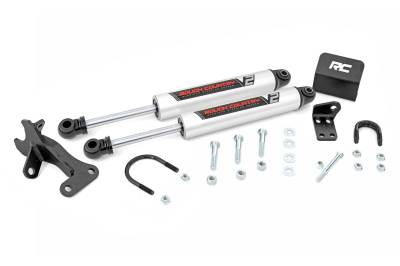 Rough Country Suspension Systems - Rough Country 8749670 V2 Dual Steering Stabilizer 4" Lift for Grand Cherokee WJ