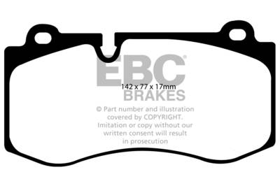 EBC Brakes - EBC Brakes DP31943C Redstuff Ceramic Low Dust Brake Pads