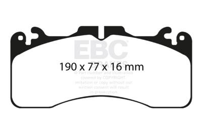 EBC Brakes - EBC Brakes DP31867C Redstuff Ceramic Low Dust Brake Pads for GS F LS460 RC F