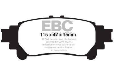 EBC Brakes - EBC Brakes DP61850 6000 Series Greenstuff Truck/SUV Brakes Disc Pads