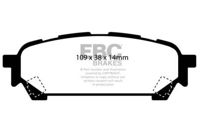 EBC Brakes - EBC Brakes DP41687R Yellowstuff Street & Track Brake Pads