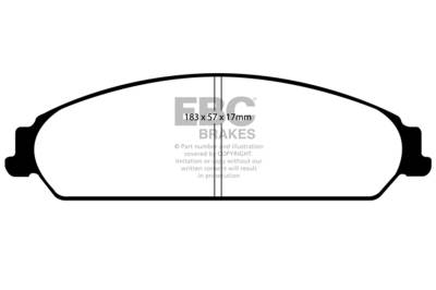 EBC Brakes - EBC Brakes DP41724R Yellowstuff Street & Track Brake Pads
