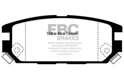 EBC Brakes - EBC Brakes DP4987R Yellowstuff Street & Track Brake Pads