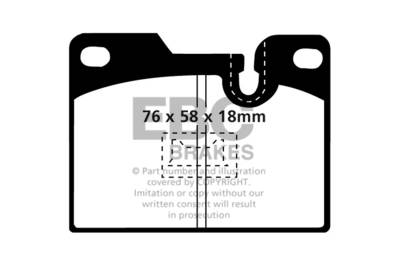 EBC Brakes - EBC Brakes DP4346R Yellowstuff Street & Track Brake Pads for 924/928/944