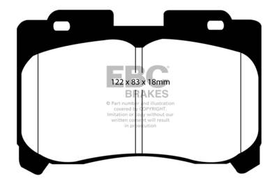 EBC Brakes - EBC Brakes DP31004C Redstuff Ceramic Low Dust Brake Pads for 93-98 Supra
