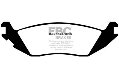 EBC Brakes - EBC Brakes DP41639R Yellowstuff Street & Track Brake Pads