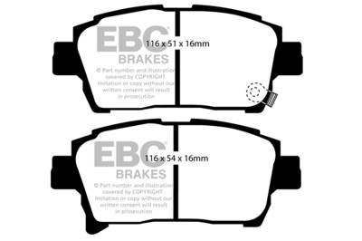 EBC Brakes - EBC Brakes DP41459R Yellowstuff Street/Track Brake Pads
