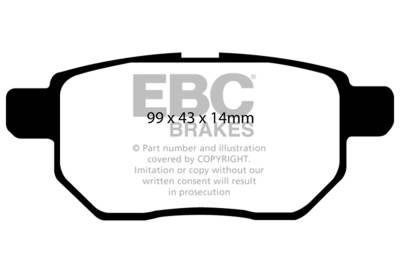 EBC Brakes - EBC Brakes DP21947 Greenstuff 2000 Series Sport Brake Pads