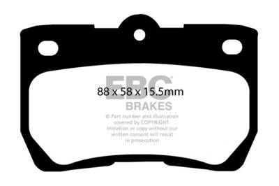 EBC Brakes - EBC Brakes DP21586 Greenstuff 2000 Series Sport Brake Pads