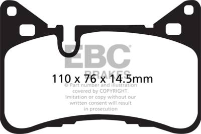 EBC Brakes - EBC Brakes DP42117R Yellowstuff Street & Track Brake Pads