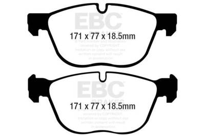 EBC Brakes - EBC Brakes DP31938C Redstuff Ceramic Low Dust Brake Pads for 07-19 X4 X5/X6