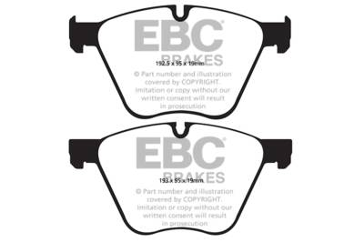 EBC Brakes - EBC Brakes DP32007C Redstuff Ceramic Low Dust Brake Pads for 10-15 760Li X6