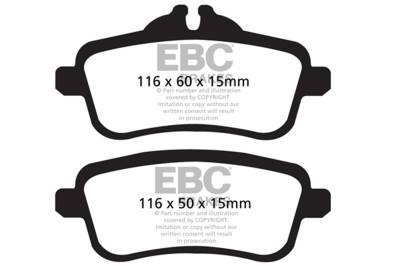EBC Brakes - EBC Brakes DP62137 6000 Series Greenstuff Truck/SUV Brakes Disc Pads