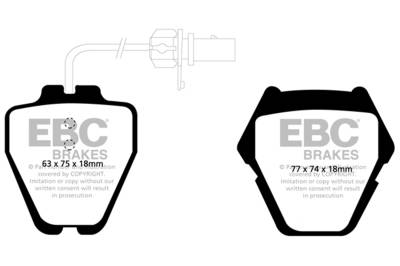 EBC Brakes - EBC Brakes DP31348C Redstuff Ceramic Low Dust Brake Pads