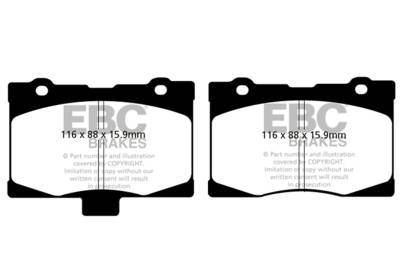 EBC Brakes - EBC Brakes DP31735C Redstuff Ceramic Low Dust Brake Pads for 05-12 RL