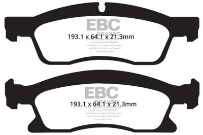 EBC Brakes - EBC Brakes DP62136 6000 Series Greenstuff Truck/SUV Brakes Disc Pads
