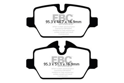 EBC Brakes - EBC Brakes DP42102R Yellowstuff Street & Track Disc Brake Pads for 12 Countryman