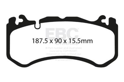 EBC Brakes - EBC Brakes DP41939R Yellowstuff Street & Track Brake Pads