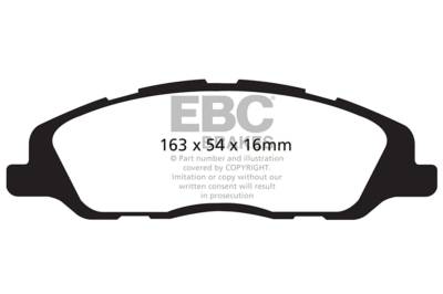 EBC Brakes - EBC Brakes DP31868C Redstuff Ceramic Low Dust Brake Pads for 10-14 Mustang