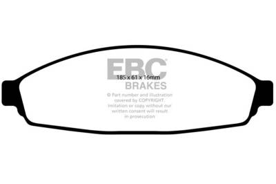 EBC Brakes - EBC Brakes DP31676C Redstuff Ceramic Low Dust Brake Pads