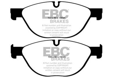 EBC Brakes - EBC Brakes DP32019C Redstuff Ceramic Low Dust Brake Pads