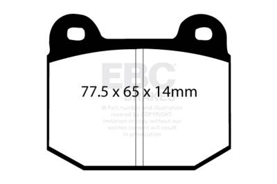 EBC Brakes - EBC Brakes DP3197/2C Redstuff Ceramic Low Dust Brake Pads
