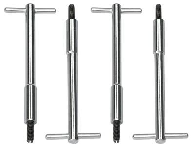 Trans-Dapt Performance - Trans-Dapt 4936 1/4" -20 x 5-3/8" Tall T-Bar Style Valve Cover Fasteners Chrome
