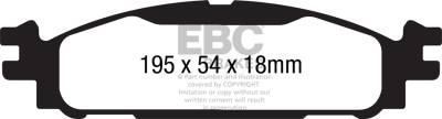 EBC Brakes - EBC Brakes DP61873 6000 Series Greenstuff Truck/SUV Brakes Disc Pads